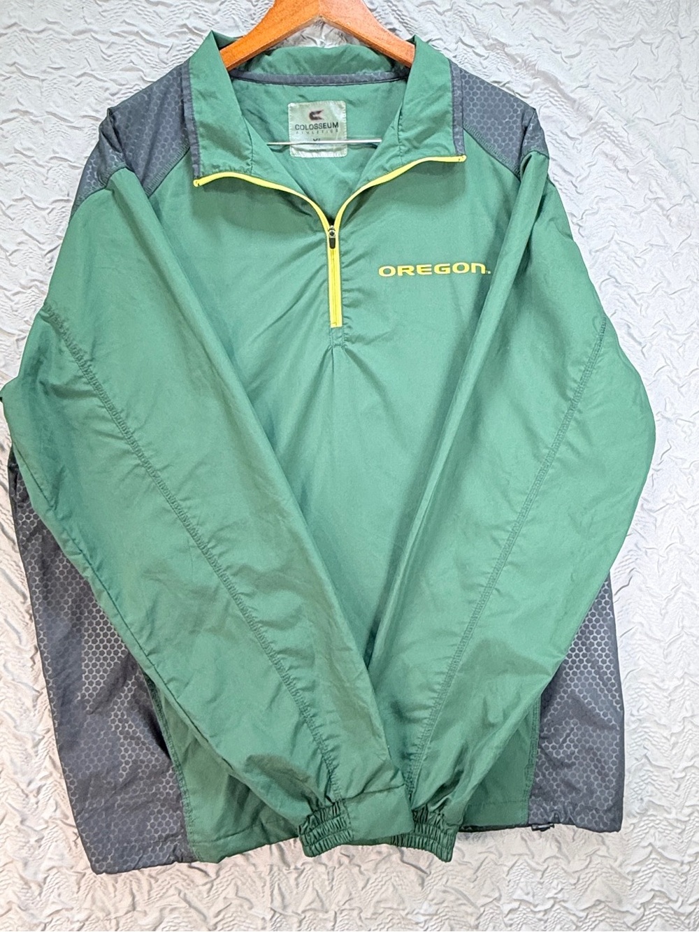 Oregon Ducks Colosseum Athletics Mens XL Lightweight Windbreaker Pullover Jacket - Picture 1 of 10